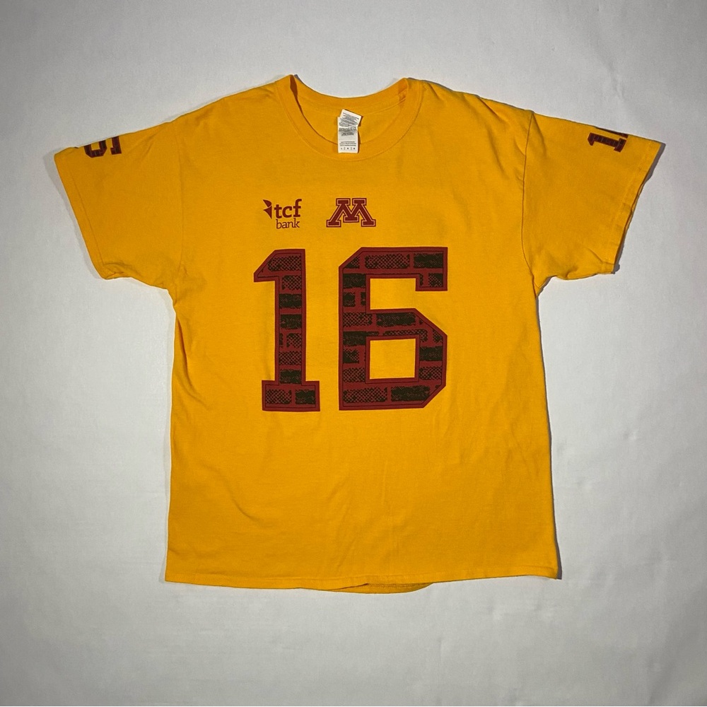 University Of Minnesota Golden Gophers TCF Bank 16 Shirt